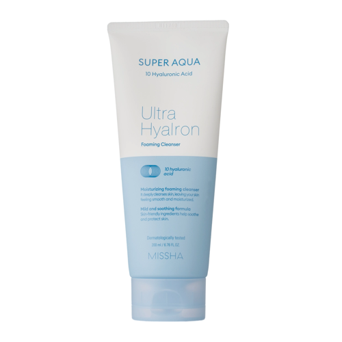 Missha - Super Aqua Ultra Hyalron Cleansing Foam - Moisturizing Cleansing Foam - 200ml