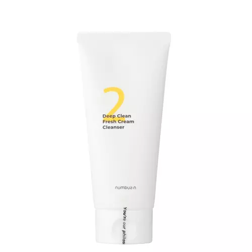 Numbuzin - No.2 - Deep Clean Fresh Cream Cleanser - Moisturizing Face Wash Emulsion - 120ml