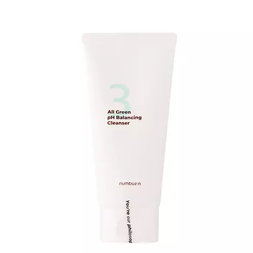 Numbuzin - No.3 - All Green pH Balancing Cleanser - Facial Wash Gel - 120ml