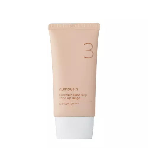 Numbuzin - No.3 - Porcelain Base-skip Tone Up Beige - Toning 3-in-1 Cream - 50ml