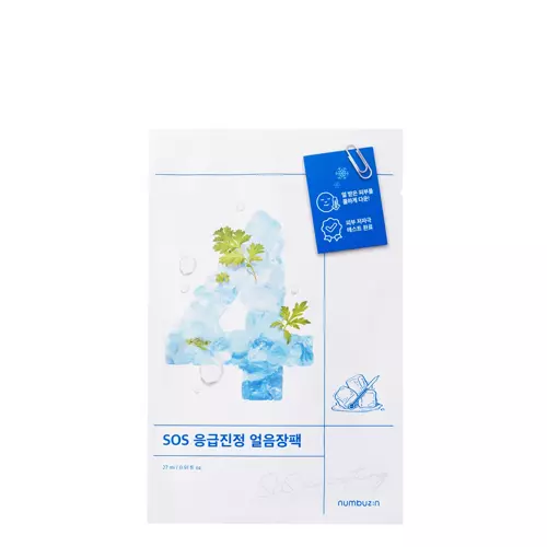 Numbuzin - No.4 Icy Soothing Sheet Mask - Cooling Sheet Mask - 27ml