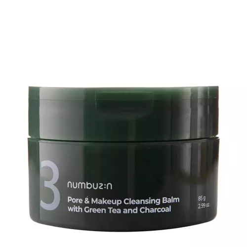 Numbuzin - Pore&Makeup Cleansing Balm With Green Tea And Charcoal - Facial Cleansing Balm - 85g 