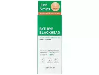 Some By Mi - Bye Bye Blackhead 30 Days Miracle Green Tea Tox Bubble Cleanser - Purifying Face Wash Foam with Green Tea Extract - 120ml