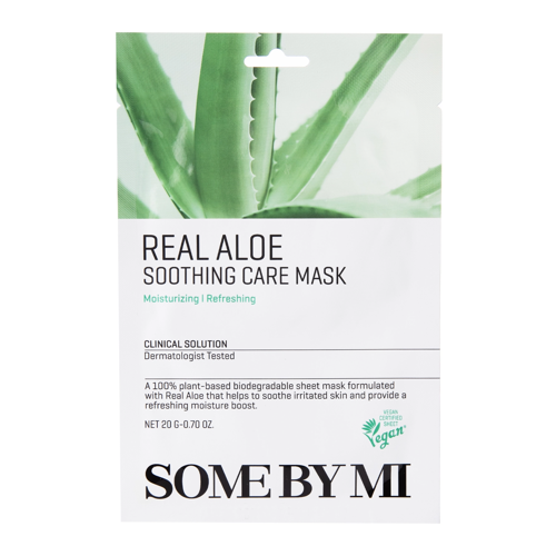 Some By Mi - Real Aloe Soothing Care Mask - Soothing Sheet Mask - 20g