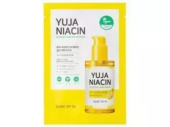 Some By Mi - Yuja Niacin Blemish Care Serum Mask - Brightening Sheet Mask - 25g