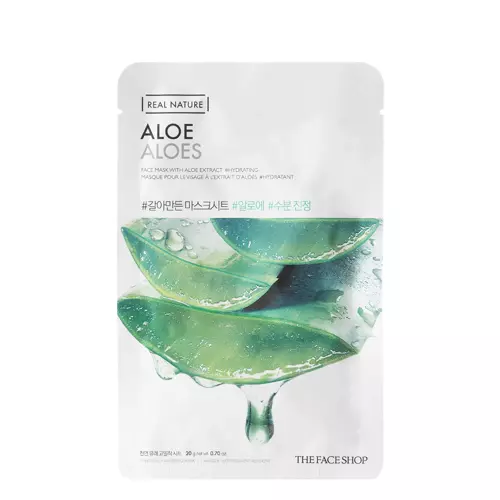 The Face Shop - Natural Mask - Aloe Vera - Sheet Mask with Aloe Vera - 20g