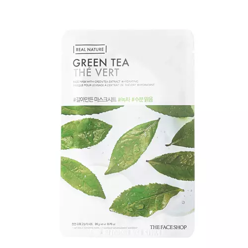 The Face Shop - Natural Mask - Green Tea - Green Tea Sheet Mask - 20g