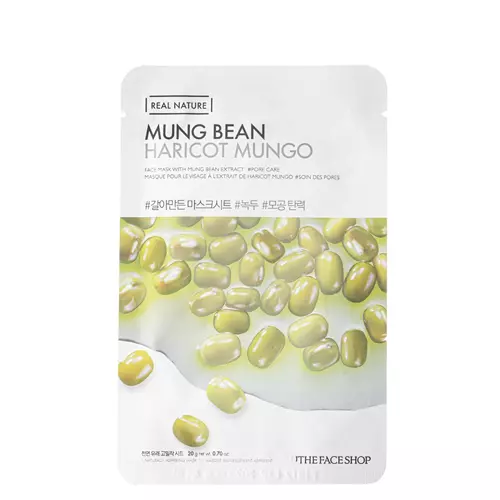 The Face Shop - Natural Mask - Mungbeans - Mung Bean Sheet Mask - 20g