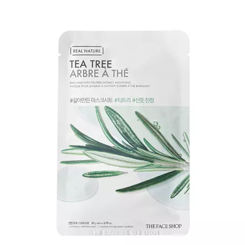 The Face Shop - Natural Mask - Tea Tree - Sheet Mask with Tea Tree Extract - 20g