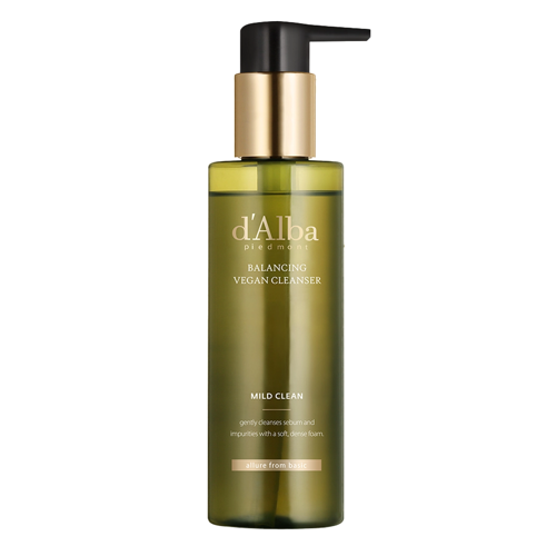 d'Alba - Mild Skin Balancing Vegan Cleanser - Moisturizing and Soothing Face Wash Gel - 200ml