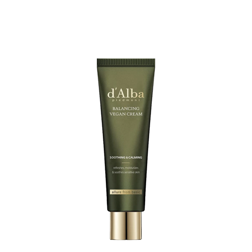 d'Alba - Mild Skin Balancing Vegan Cream - Moisturizing and Soothing Face Cream - 55ml