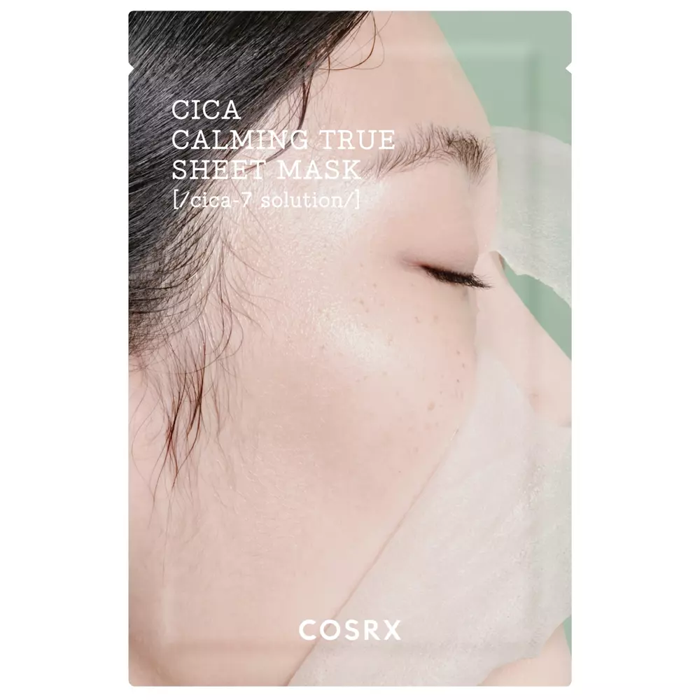  Cosrx - Pure Fit Cica Calming True Sheet Mask - Calming Sheet Mask with Asian Centella - 21ml