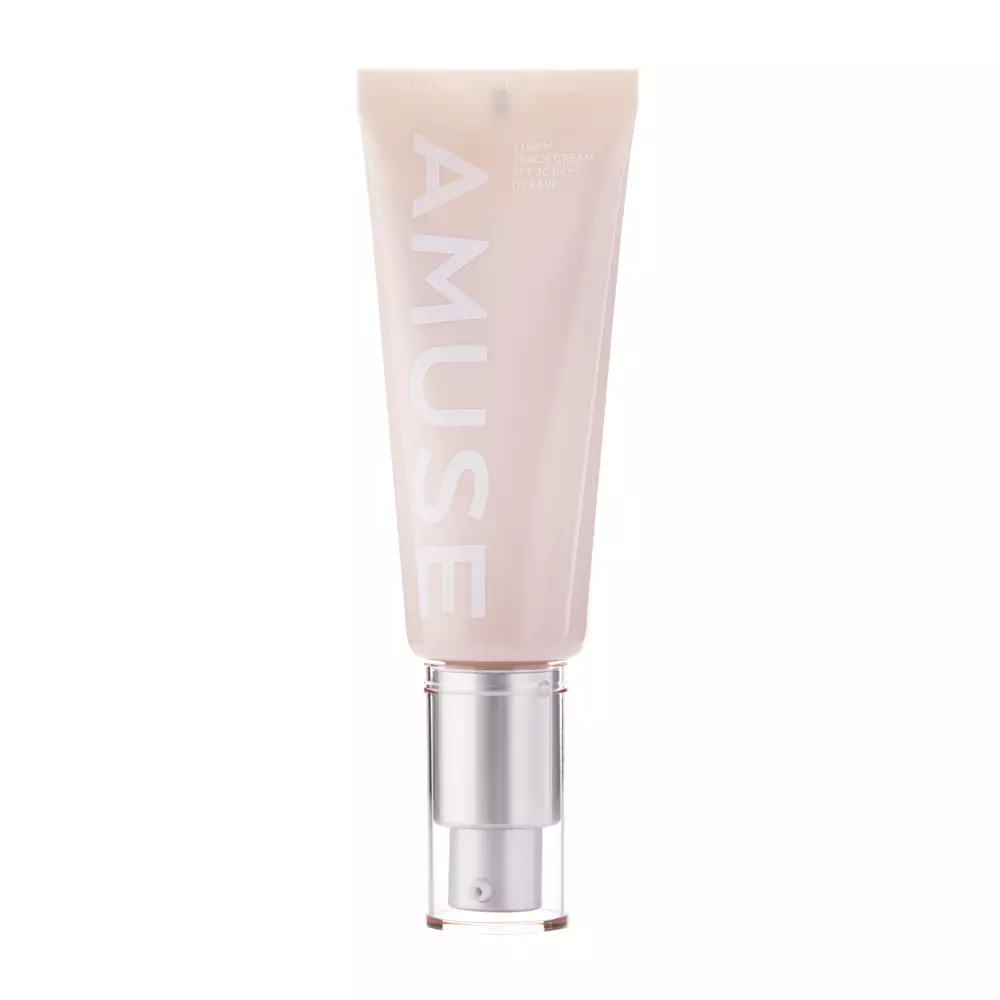 Amuse - Vegan Peach Cream - SPF 30 PA++ - Toning Cream with Filter - 02 Bare - 40ml