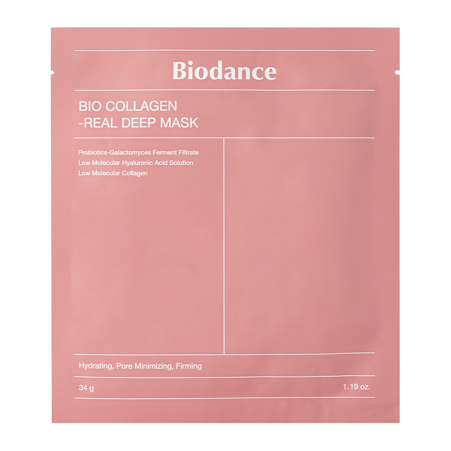 Biodance - Bio-Collagen Real Deep Mask - Firming Collagen Face Mask - 1pc/34g