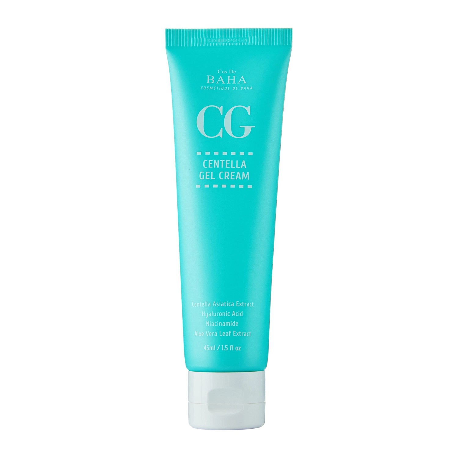 Cos De BAHA - CG Centella Gel Cream - Soothing Face Cream with Asian Centella Extract - 45ml