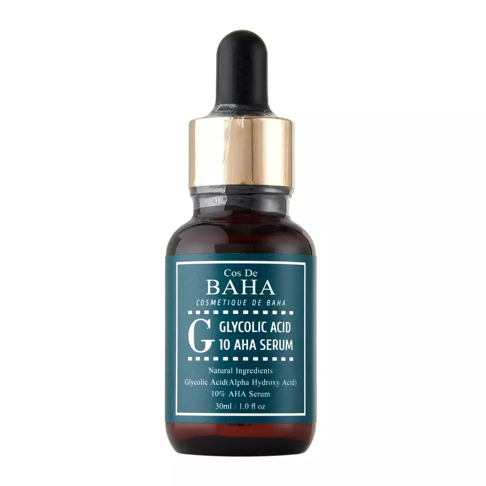 Cos De BAHA - G Glycolic Acid 10 AHA Serum - Exfoliating Face Serum with Glycolic Acid - 30ml