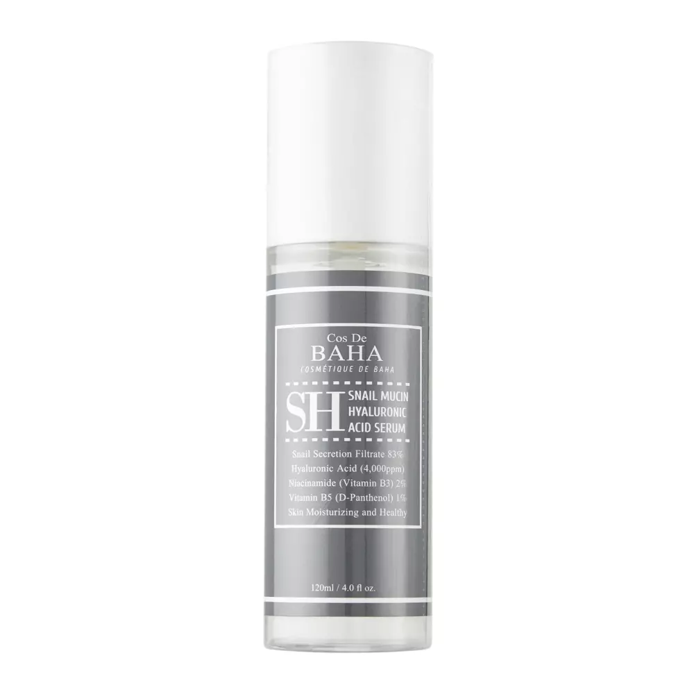 Cos De BAHA - SH Snail Mucin Hyaluronic Acid Serum - Moisturizing Serum with Snail Mucin - 120ml