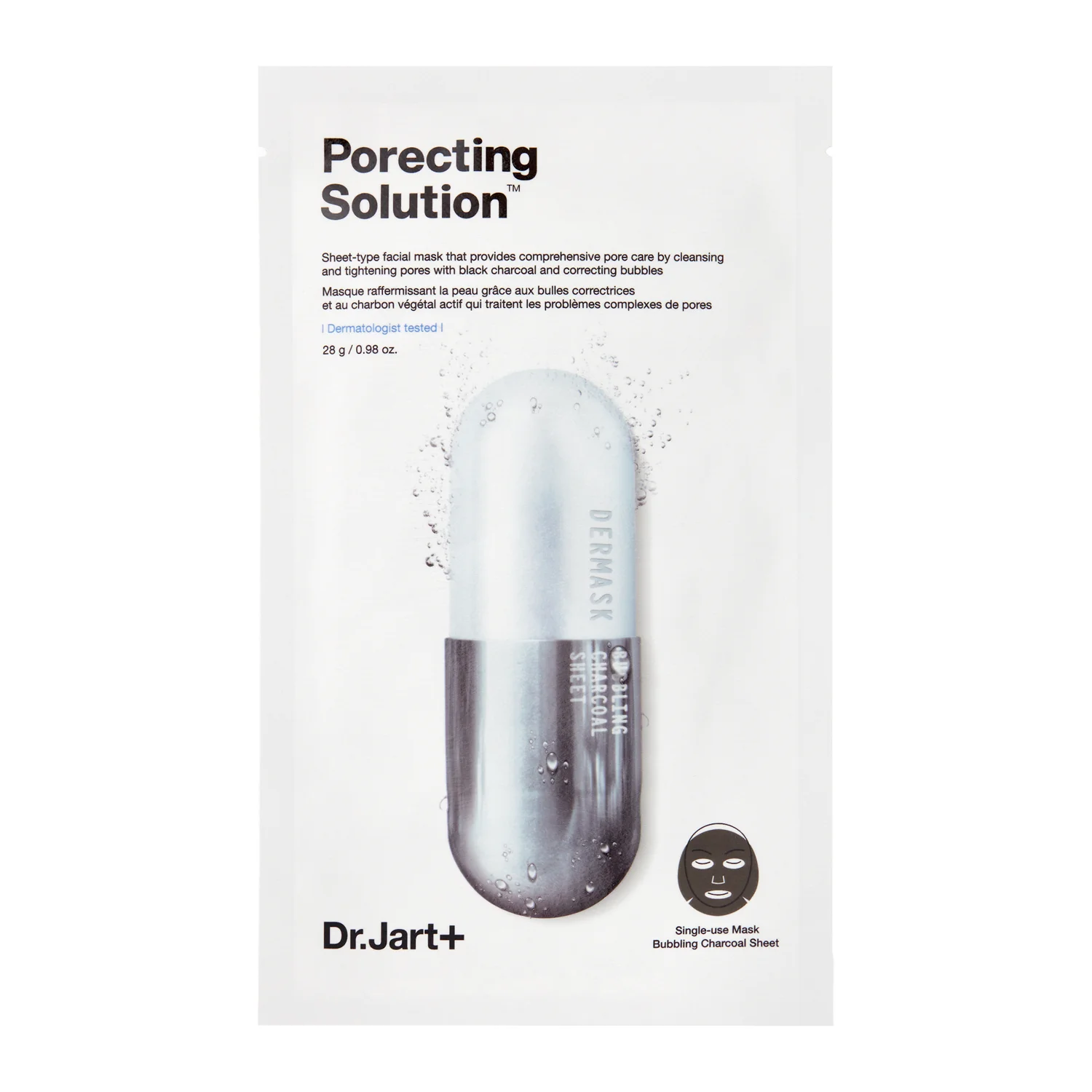 Dr.Jart+ - Dermask Ultra Jet Porecting Solution - Sparkling Detoxifying Face Mask - 28g