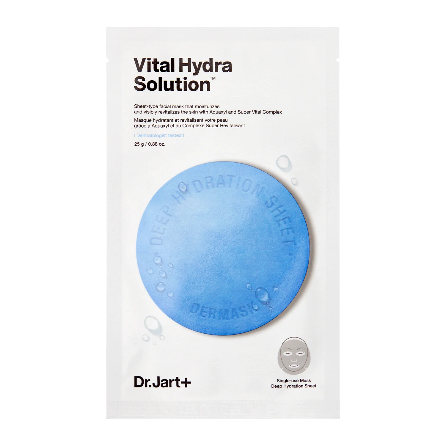 Dr.Jart+ - Dermask Water Jet Vital Hydra Solution - Moisturizing Mask - 25g