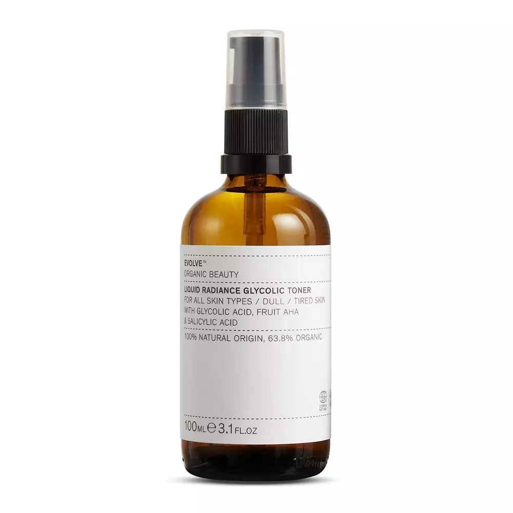 Evolve Organic Beauty - Liquid Radiance Glycolic Toner - Regulating Toner for Sensitive Skin - 100ml