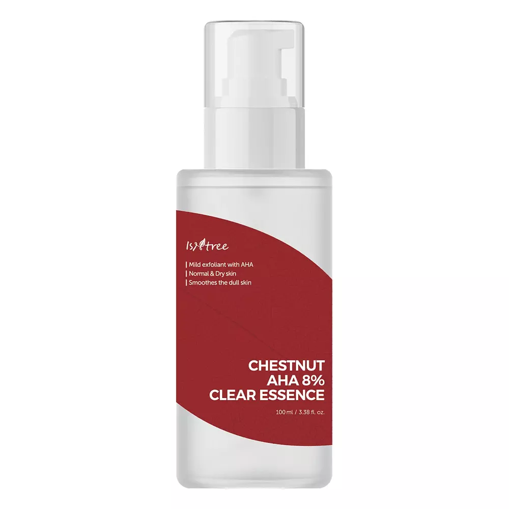 Isntree - Chestnut AHA 8% Clear Essence - Facial Essence with Lactic and Glycolic Acid - 100ml