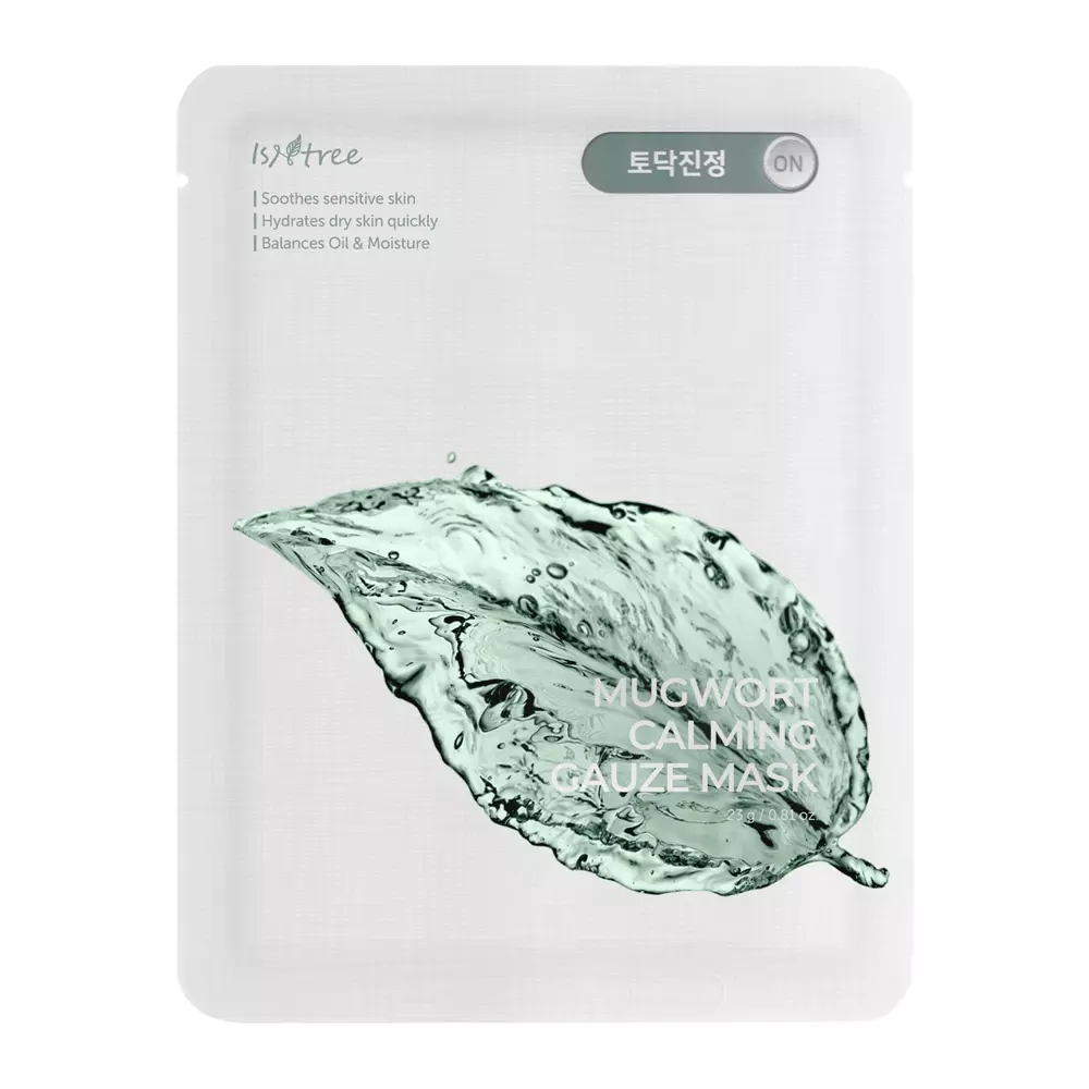 Isntree - Mugwort Calming Gauze Mask - Mugwort Extract Sheet Mask - 23g