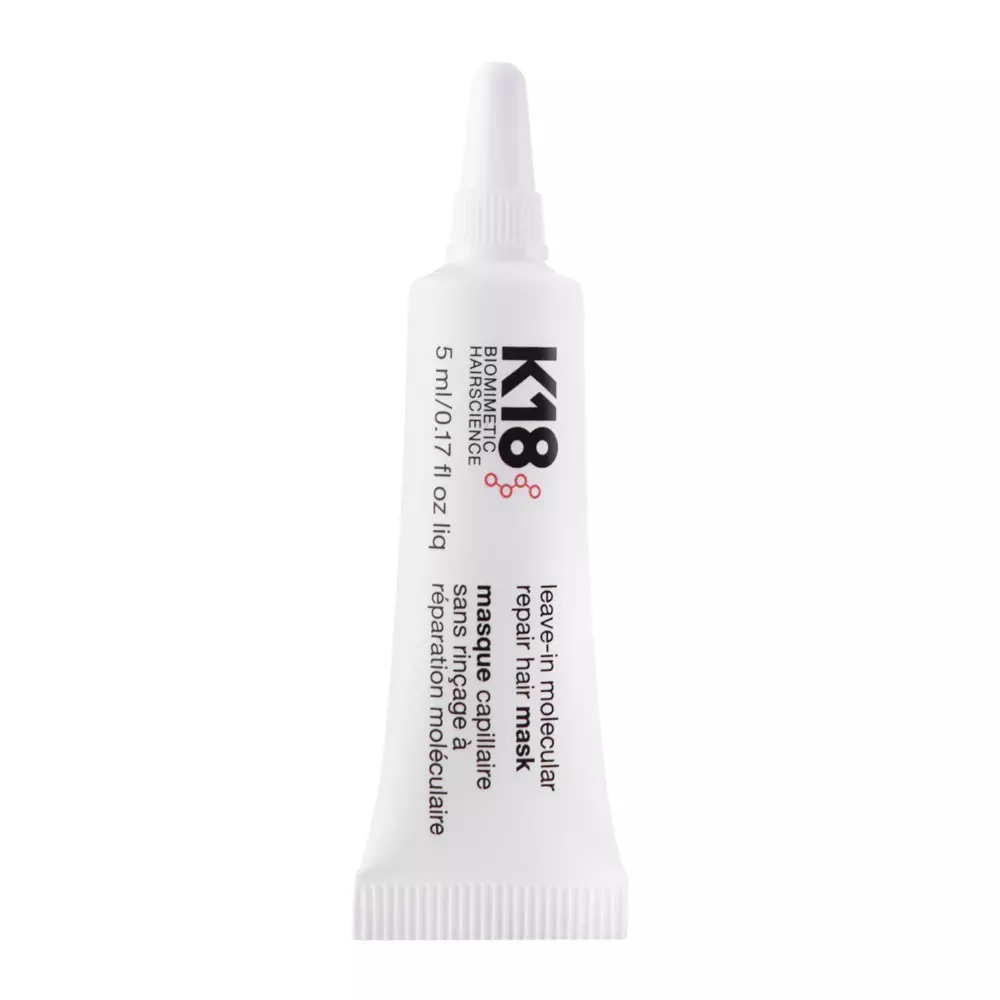 K18 - Leave-in Molecular Repair Hair Mask - Rebuilding Leave-in Hair Mask - 5ml