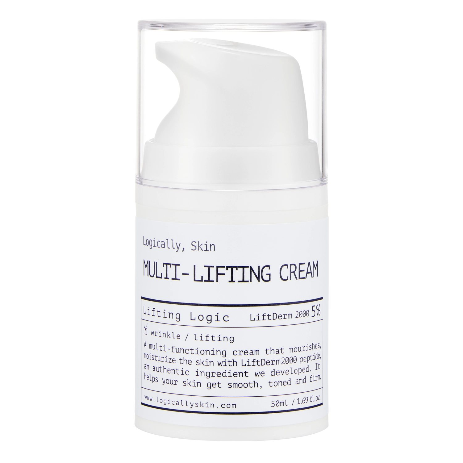 Logically, Skin - Multi-Lifting Cream - Moisturizing Face Cream with Peptides - 50ml