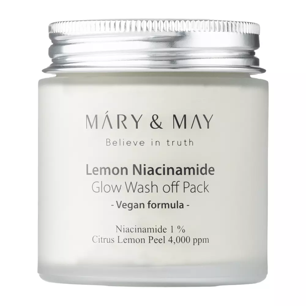 Mary&May - Lemon Niacinamide Glow Wash off Pack - Clay Brightening Mask - 125g