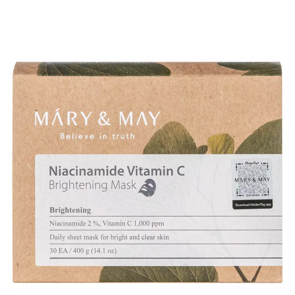 Mary&May - Niacinamide Vitamin C Brightening Mask - Brightening Face Mask Set - 30pcs.