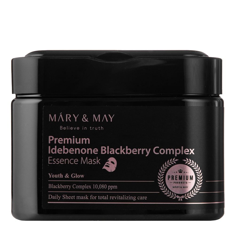 Mary&May - Premium Idebenon Blackberry Complex Essence Mask - Face Mask Set - 20pcs.