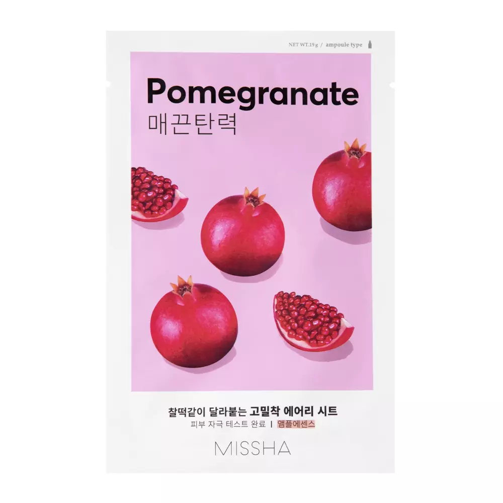 Missha - Airy Fit Sheet Mask - Pomegranate - Firming Sheet Mask - 19g