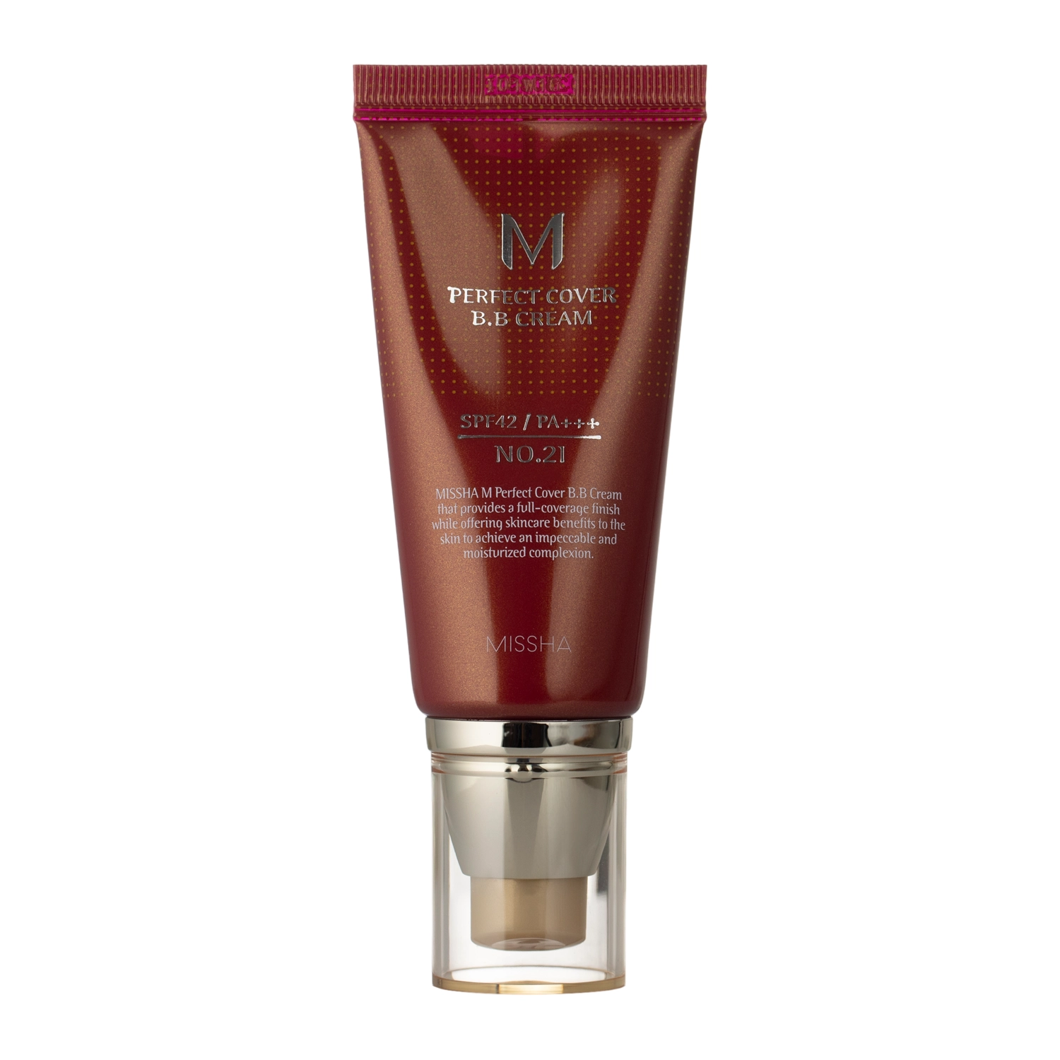 Missha - M Perfect Cover BB Cream SPF42/PA+++ - BB Cream with Sunscreen - No.21 Light Beige - 50ml