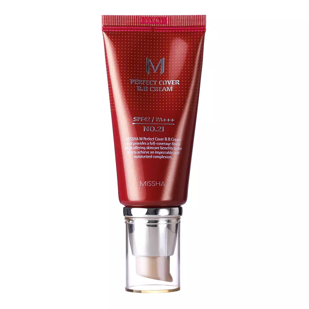 Missha - M Perfect Cover BB Cream SPF42/PA+++ - Covering BB Cream - No.21 Light Beige - 50ml