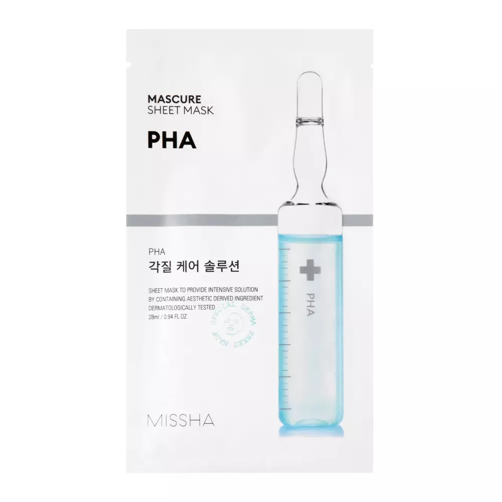 Missha - Mascure Peeling Solution Sheet Mask - PHA - PHA Acid Sheet Mask - 28ml