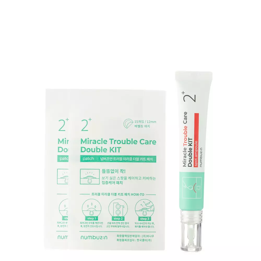 Numbuzin - No.2 - Miracle Trouble Care Double Kit - Imperfection Control Kit - 20ml + 30pcs