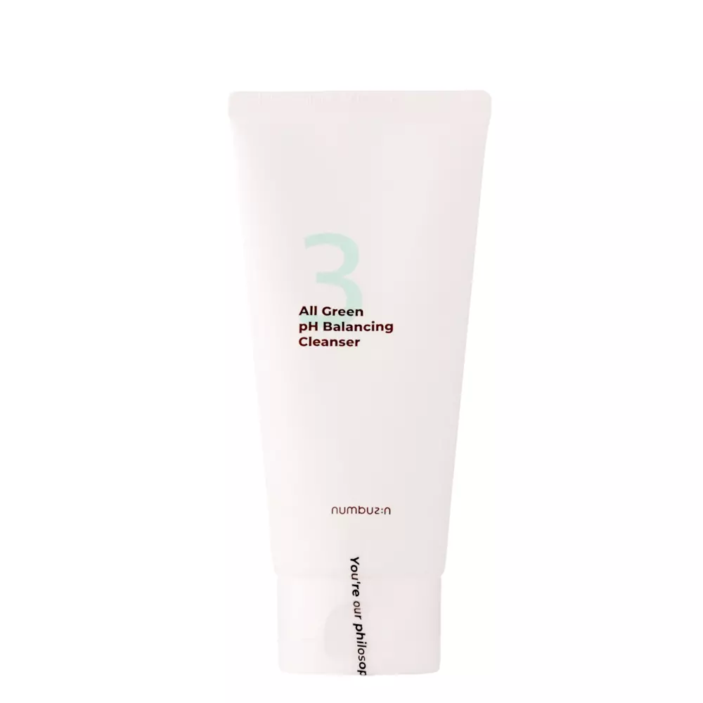 Numbuzin - No.3 - All Green pH Balancing Cleanser - Facial Wash Gel - 120ml