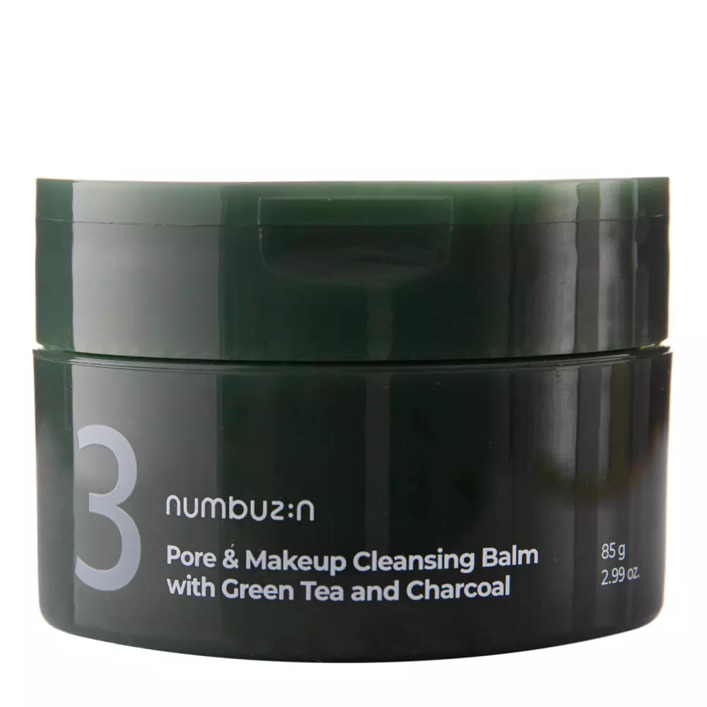 Numbuzin - Pore&Makeup Cleansing Balm With Green Tea And Charcoal - Facial Cleansing Balm - 85g 