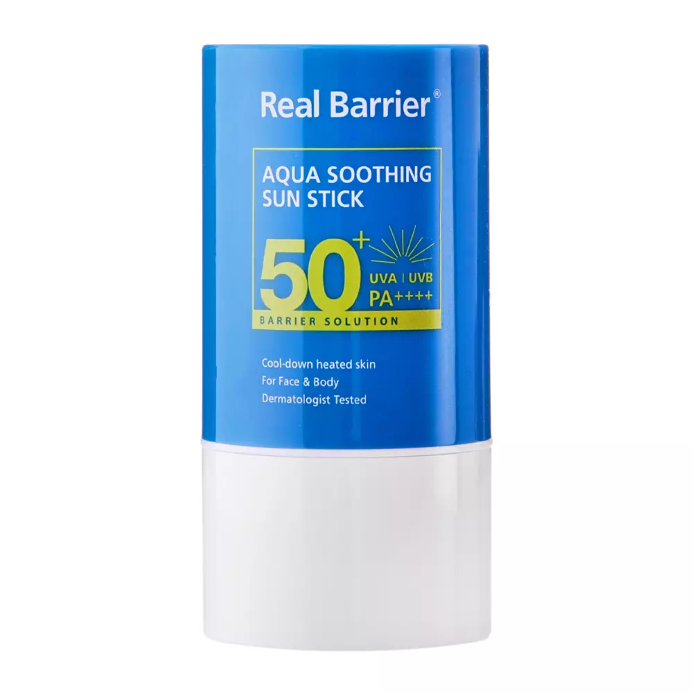 Real Barrier - Aqua Soothing Sun Stick SPF50+/PA++++ - Moisturizing Sunscreen Stick - 21g