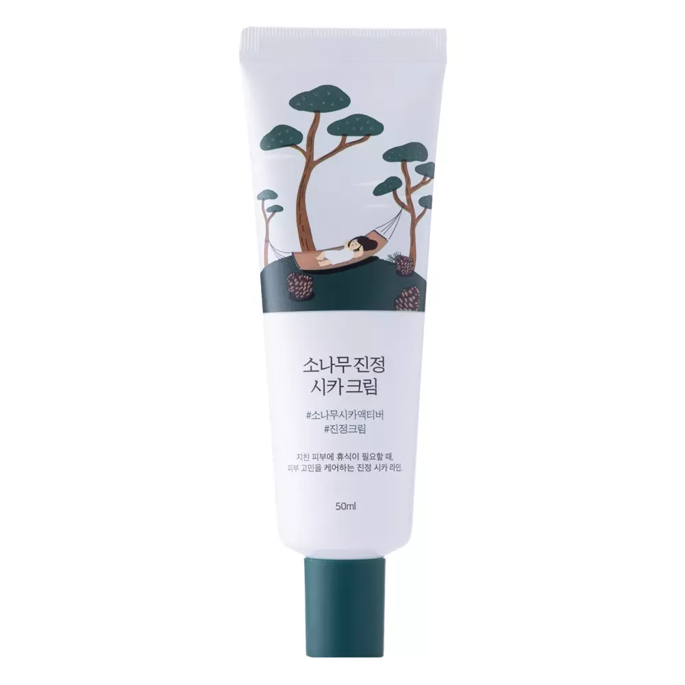 Round Lab - Pine Calming Cica Cream - Moisturizing and Nourishing Cream - 50 ml