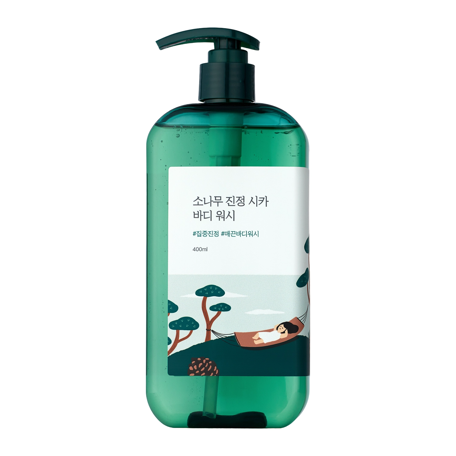 Round Lab - Pine Cica Calming Body Wash - Purifying Body Wash Gel - 400ml