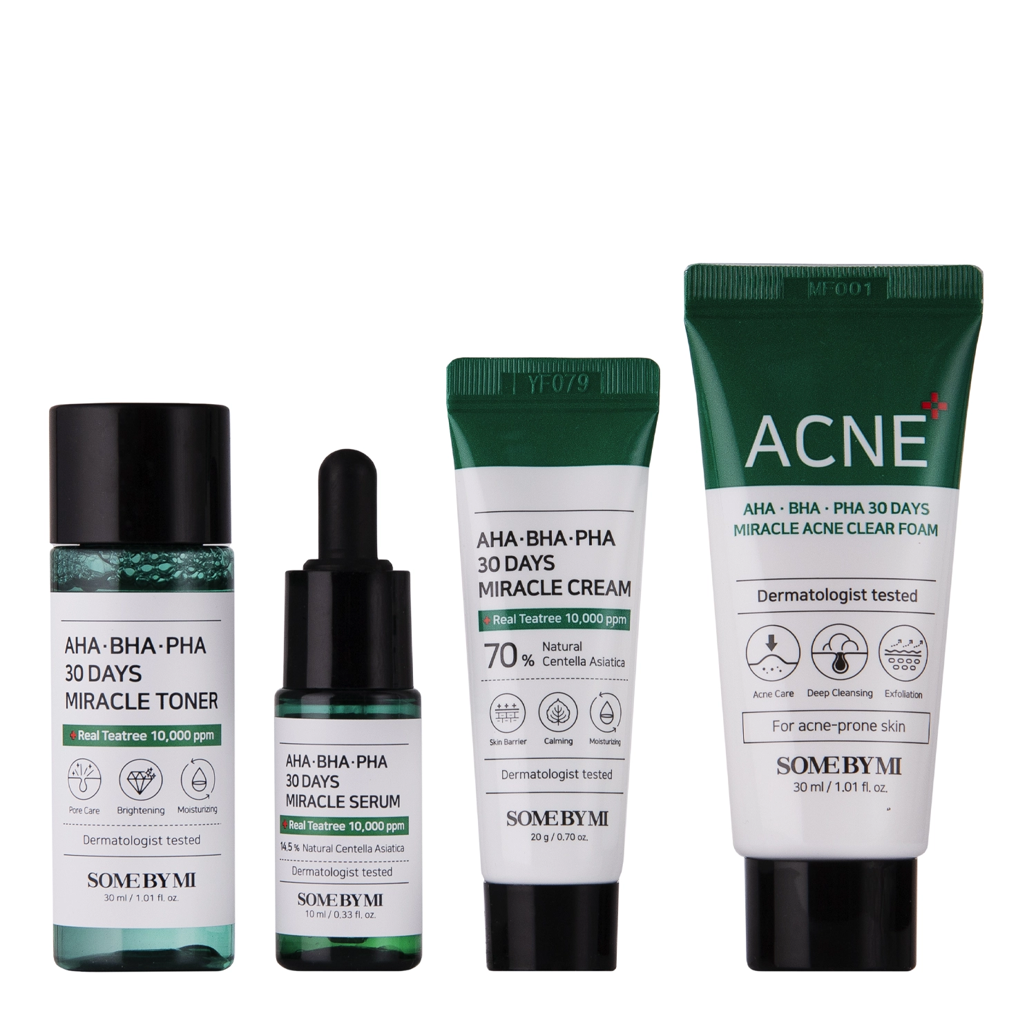 Some By Mi - AHA BHA PHA 30 Days Miracle AC SOS Kit - Acne Skin Cosmetics Kit