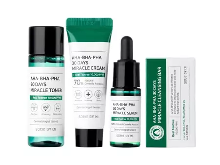 Some By Mi - AHA BHA PHA 30 Days Miracle Starter - Cosmetic Care Kit with AHA, BHA, PHA acids