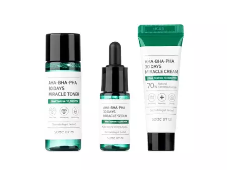 Some By Mi - AHA BHA PHA 30 Days Miracle Travel Kit - Cosmetics Kit with AHA, BHA, PHA acids 