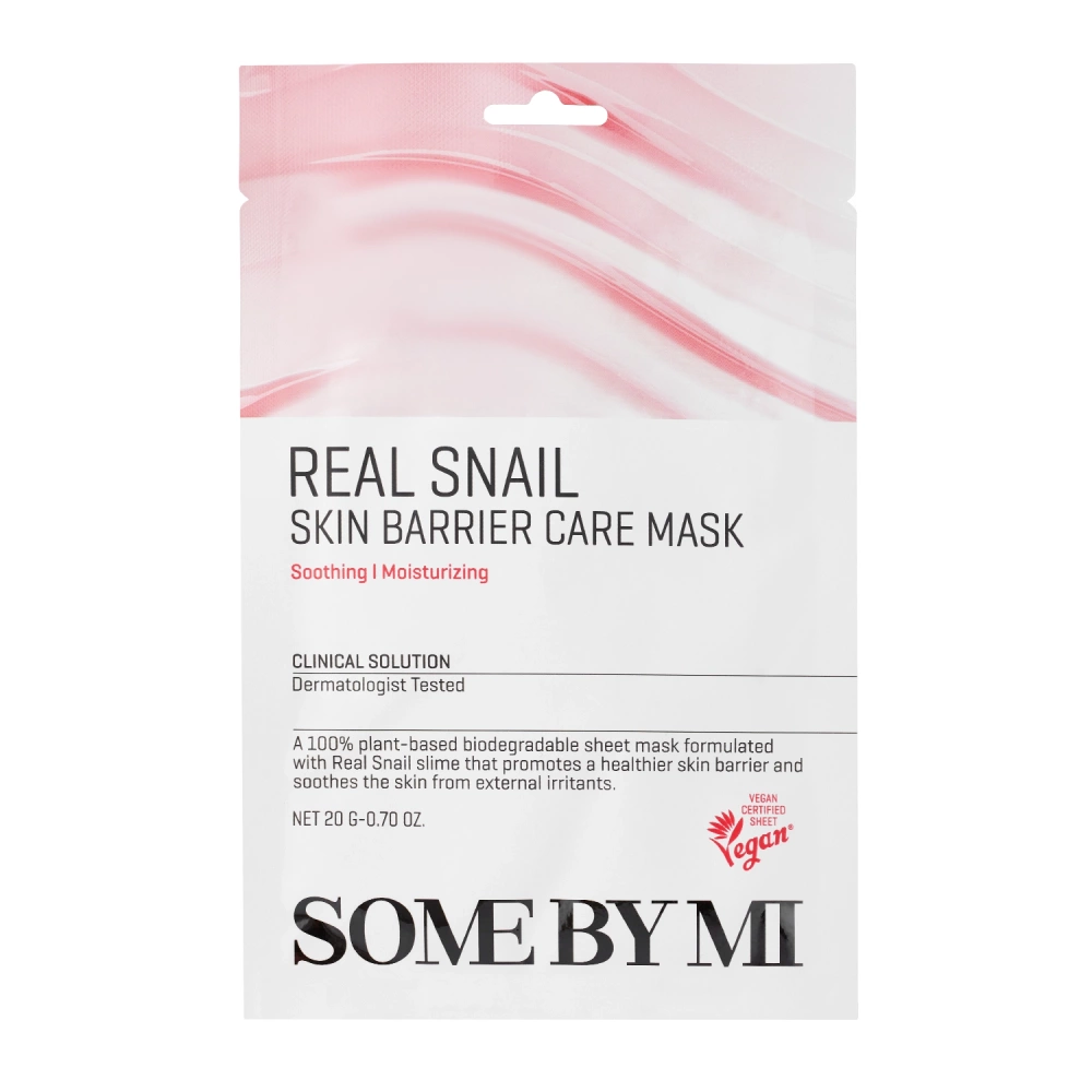 Some By Mi - Real Snail Skin Barrier Care Mask - Strengthening Sheet Mask - 20g