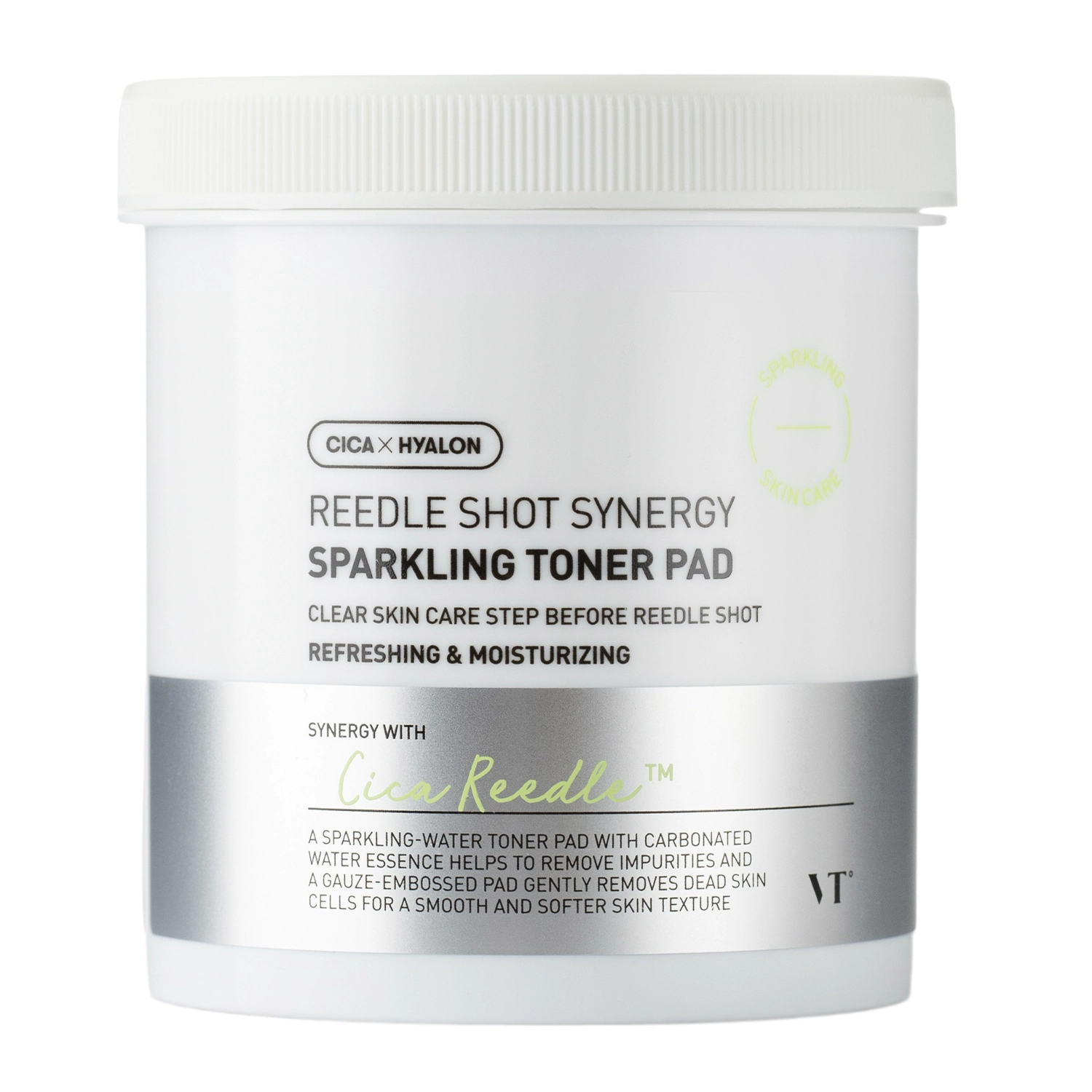 VT Cosmetics - Reedle Shot Synergy Sparkling Toner Pad - Smoothing Face Pads - 80pcs/200ml