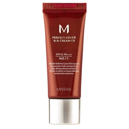 Missha - M Perfect Cover BB Cream SPF42/PA+++ - Covering BB Cream - No.13 Bright Beige - 20ml
