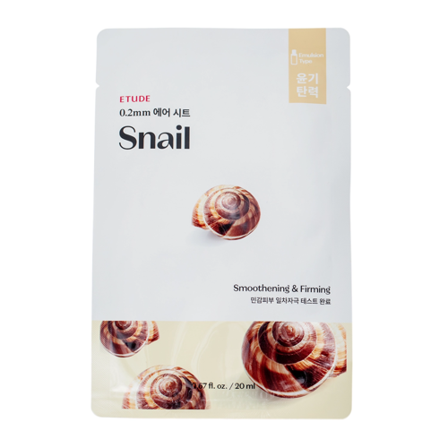 Etude House - 0.2mm Therapy Air Mask - Snail - Snail Mucus Mask - 20ml