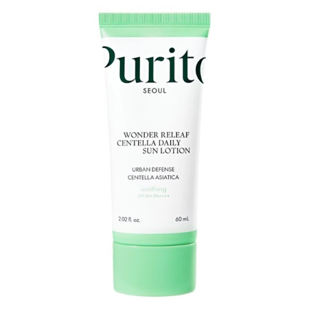 Purito Seoul - Wonder Releaf Centella Daily Sun Lotion SPF 50+ PA++++ - Ultralight Sun Cream - 60ml