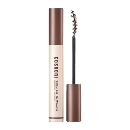 Cosnori - Perfect Setting Mascara Waterproof Long & Curl - Lengthening and Volumizing Mascara - Waterproof - 02 Cozy Brown - 7 ml
